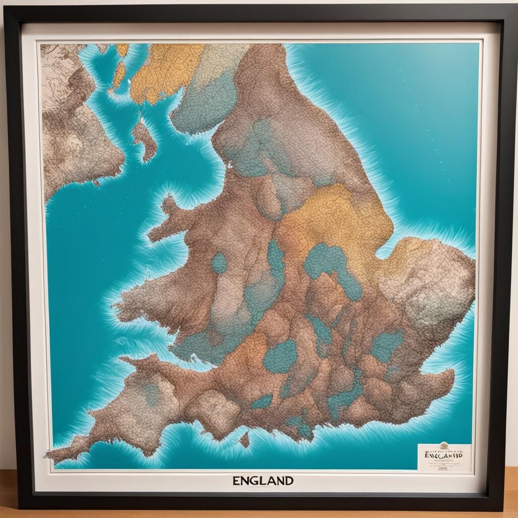 Detailed Colorful Map of England Railways