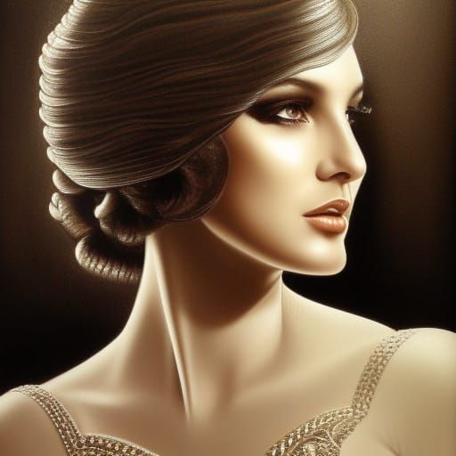 Giger-Inspired Portrait of a Beautiful Woman