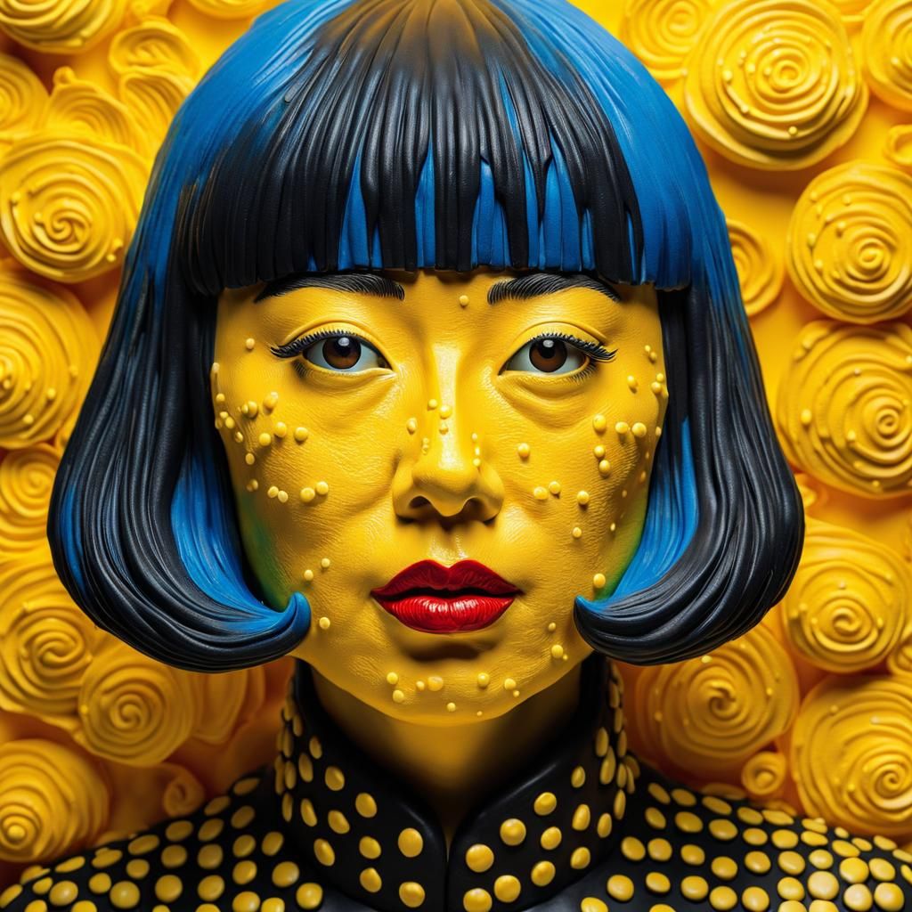 Yayoi kusama in buttercream