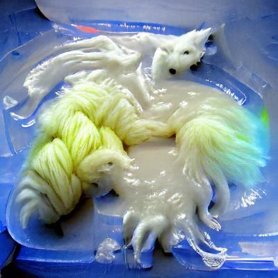 fuzzy white creature