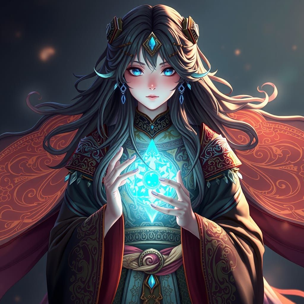 Lyra: Ancient Architect in 3D Anime Style