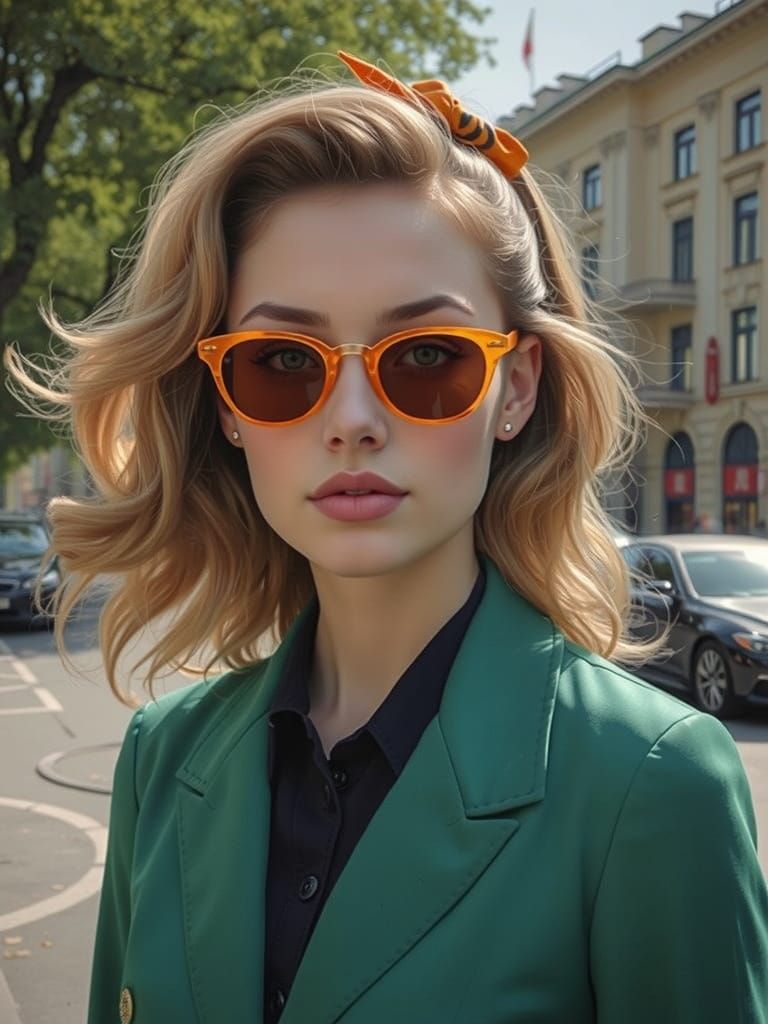 Vintage Soviet Fashion: Yelena Morozova Portrait