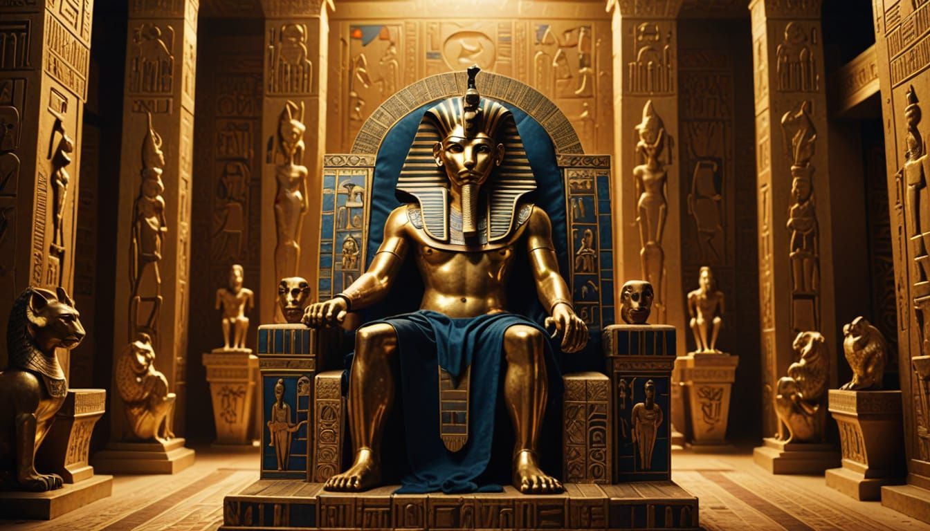 Tutankhamun's Regal Splendor in Ancient Egyptian Luxury