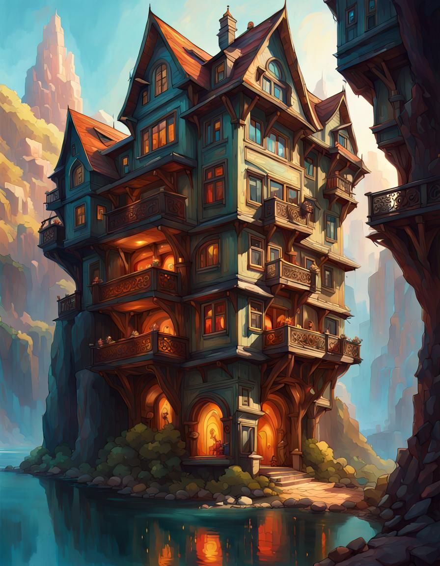 Three story Dwarven Home