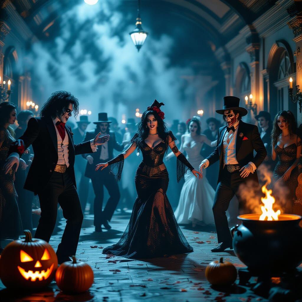 Undead Icons Party in Grim Hall