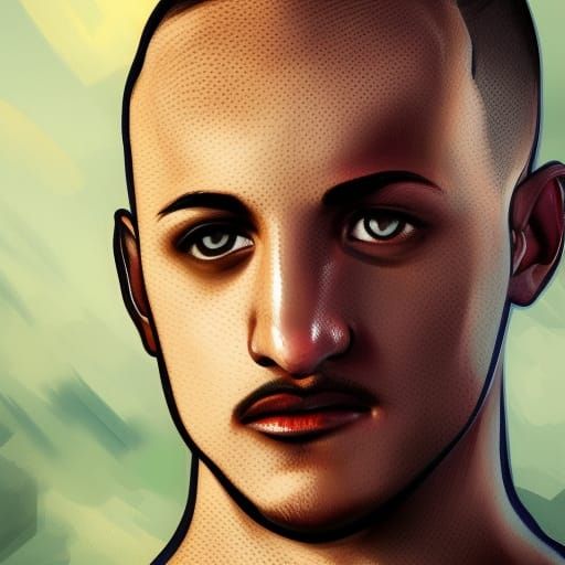 Hyperrealistic Portrait in Splash Art Style