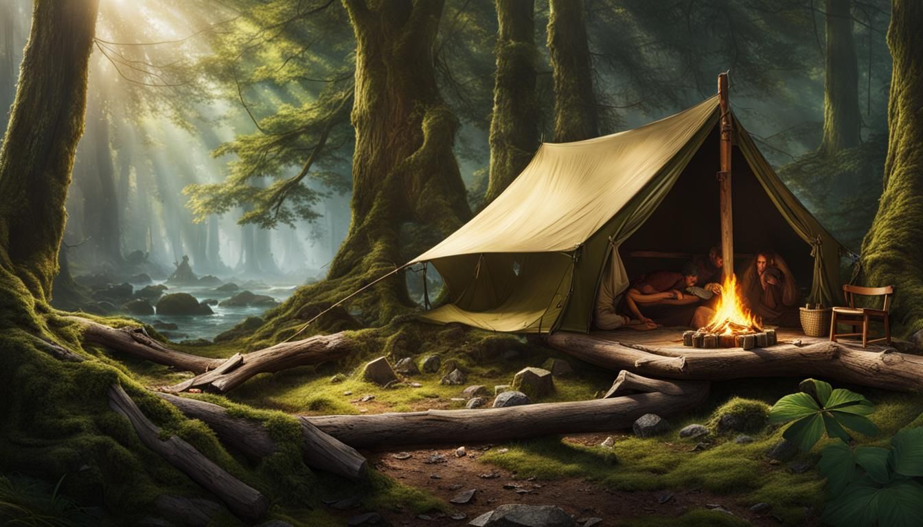 D&D Forest Campsite Map with Mielikki