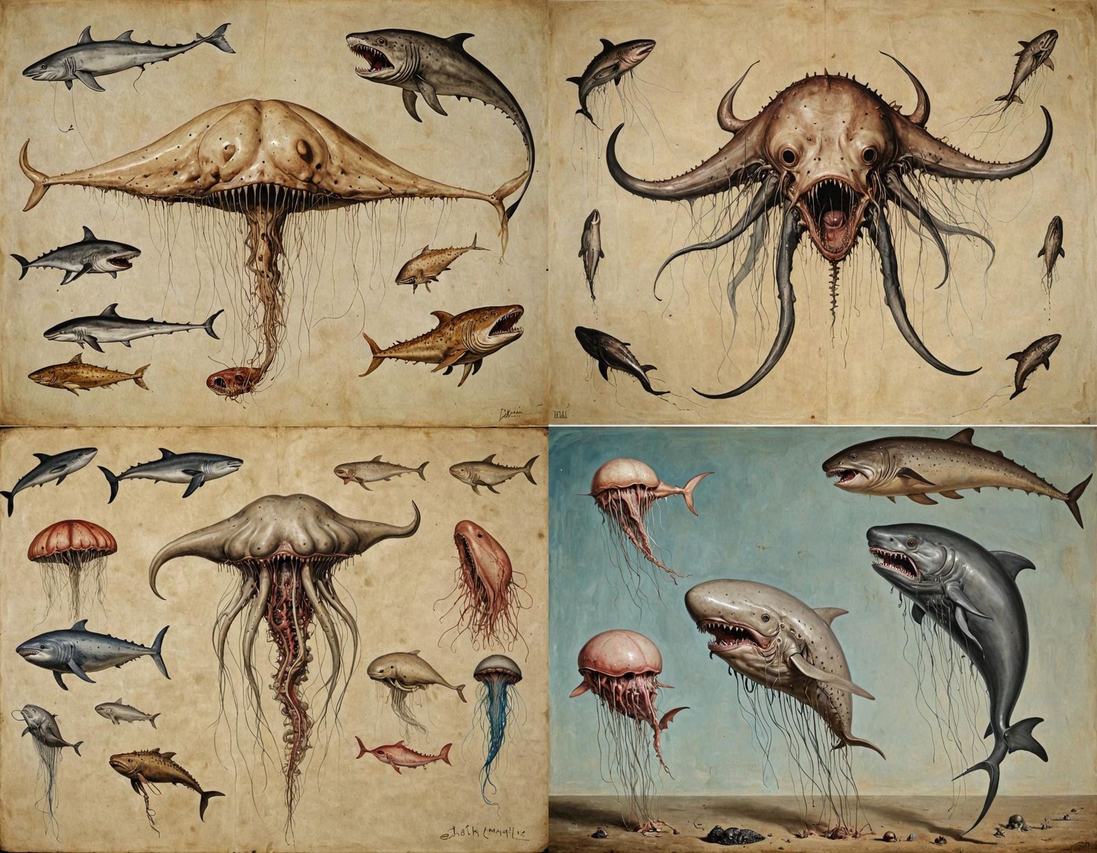 Surreal Horror: Vivisection of Marine Creatures, Masterpiece...