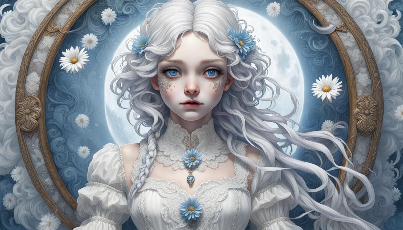 Raggedy Anne in Narnia: Digital Art Portrait