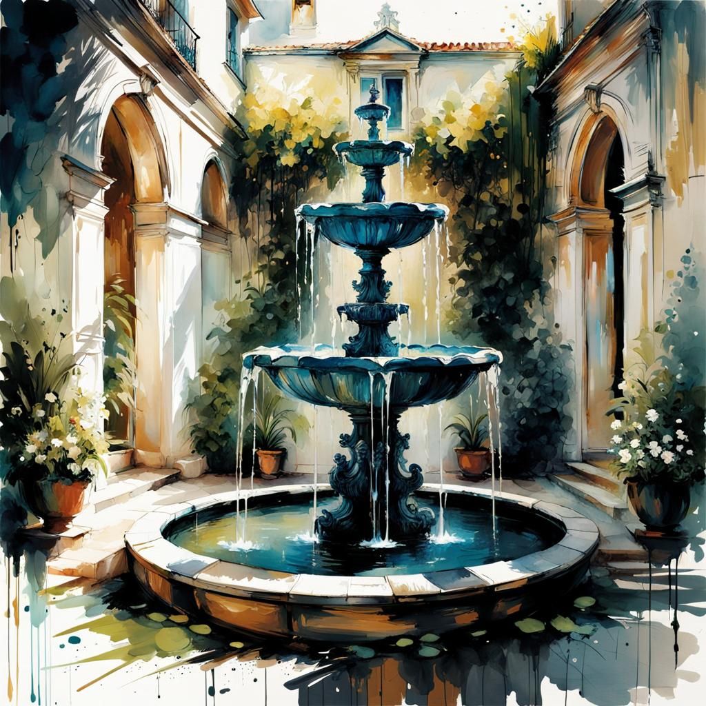 A tranquil courtyard