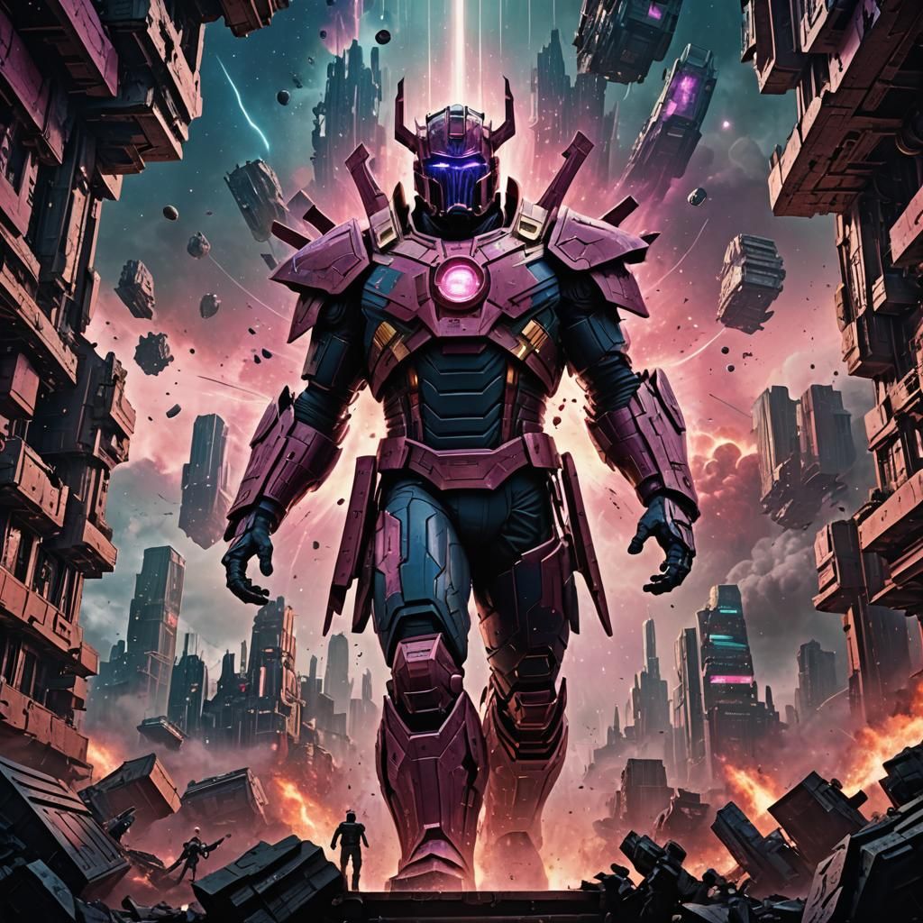 Epic Herald of Galactus Digital Matte Painting