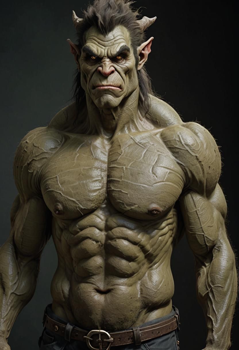 Humanoid Troll with Beautiful Face and Human Features