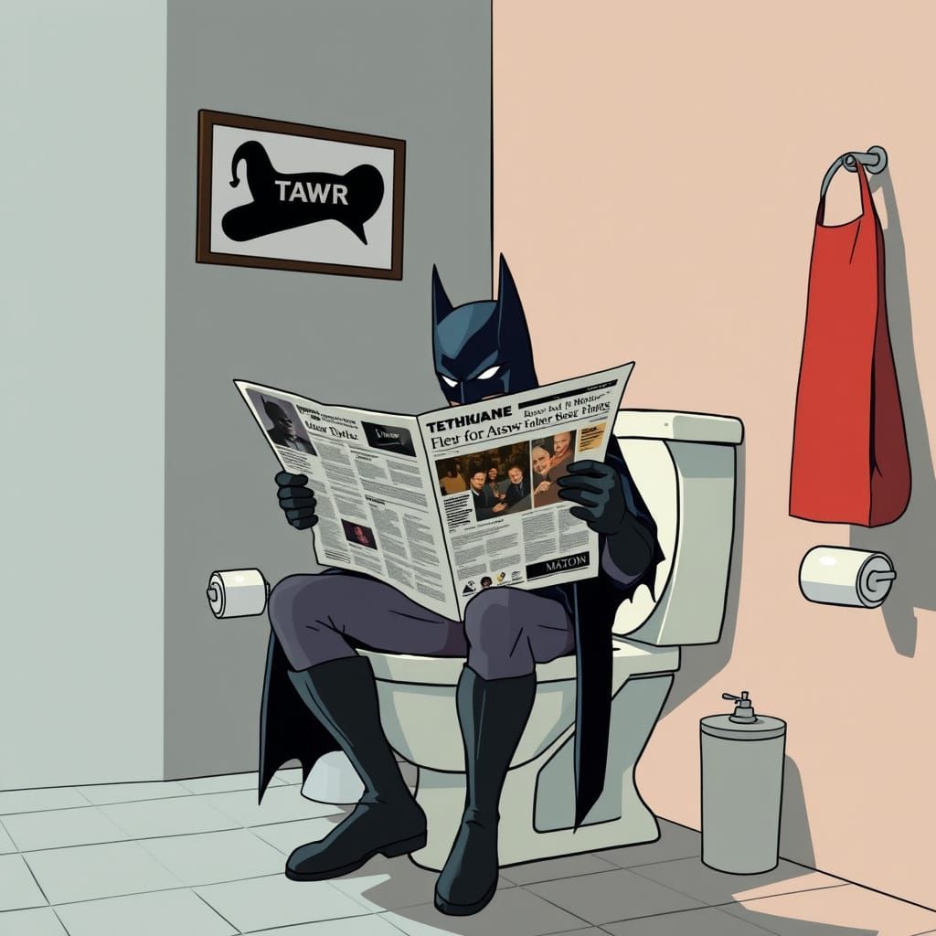 Gotham City's Dark Knight Takes a Break