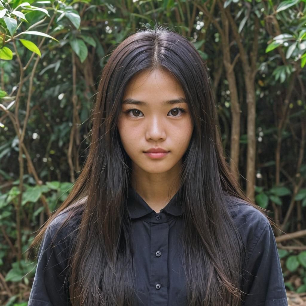 Portrait of a Young Vietnamese Girl