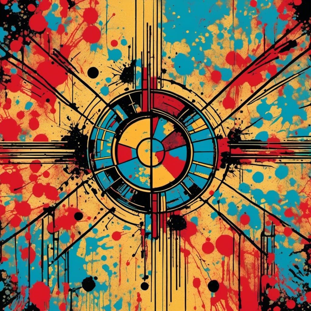 Ligne in Pop Art Screen Print Style