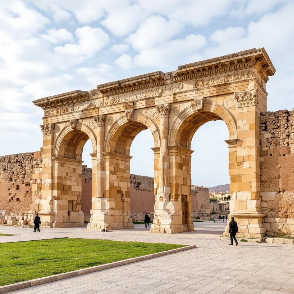 Arch of Caracalla in Tébessa, Algeria