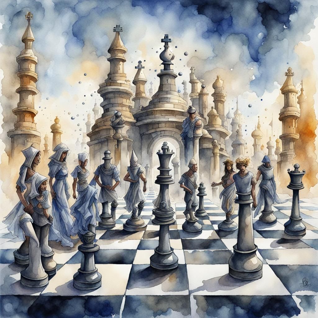 Living Chess Figures