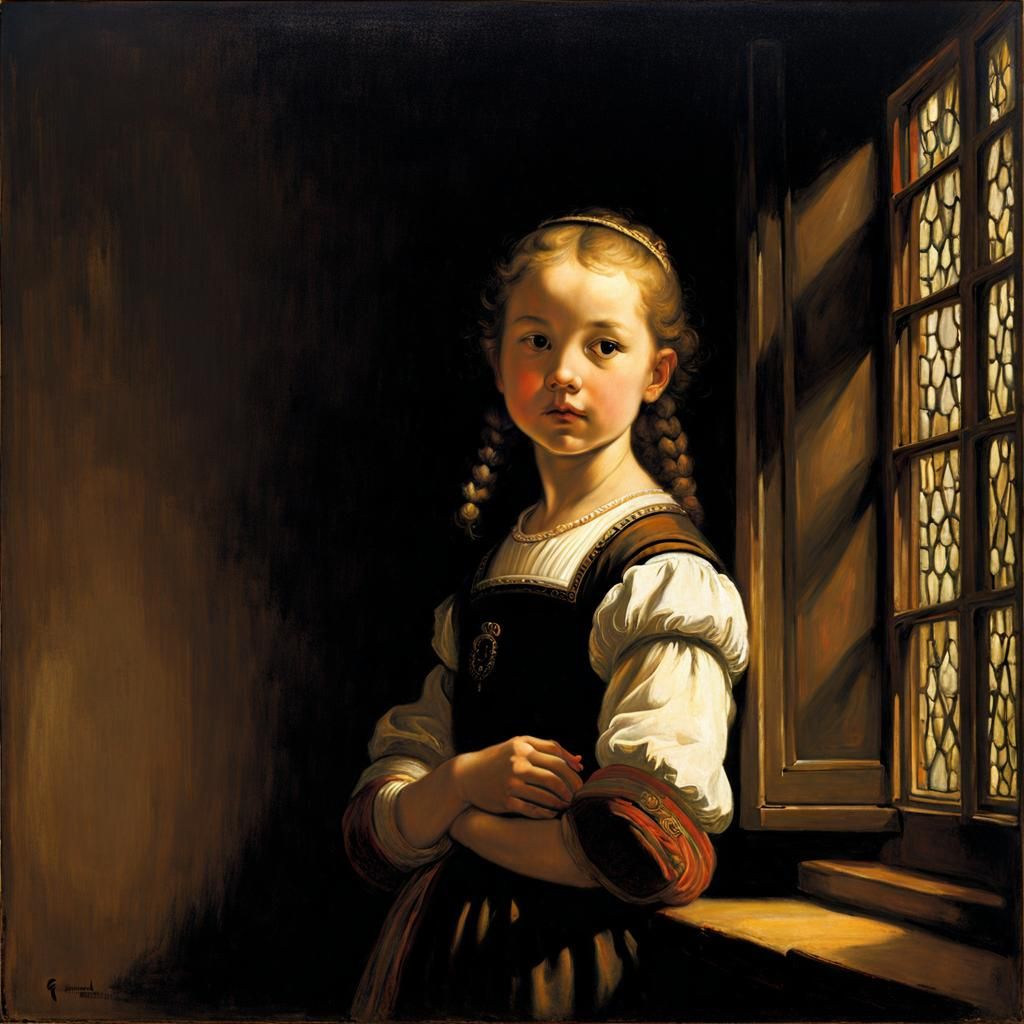 "The Girl at the window"