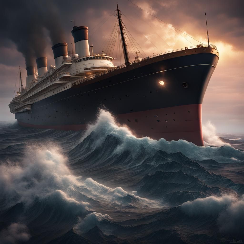 Fantastical Edmund Fitzgerald in Detailed Matte Painting