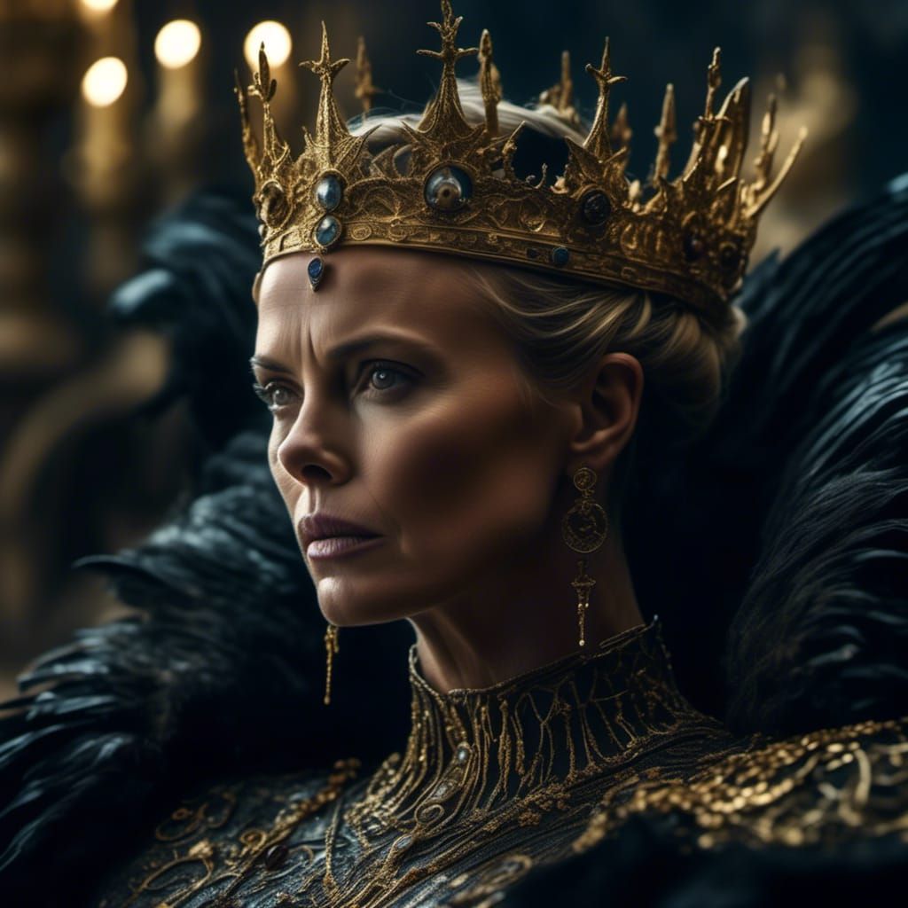Charlize Theron as Dark Queen Ravenna in Hyperrealism