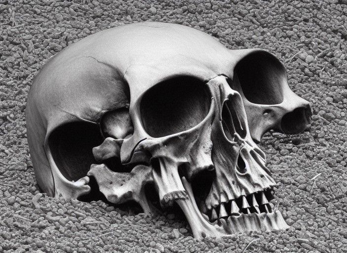 Stylized Depiction of Death as Symbolic Art