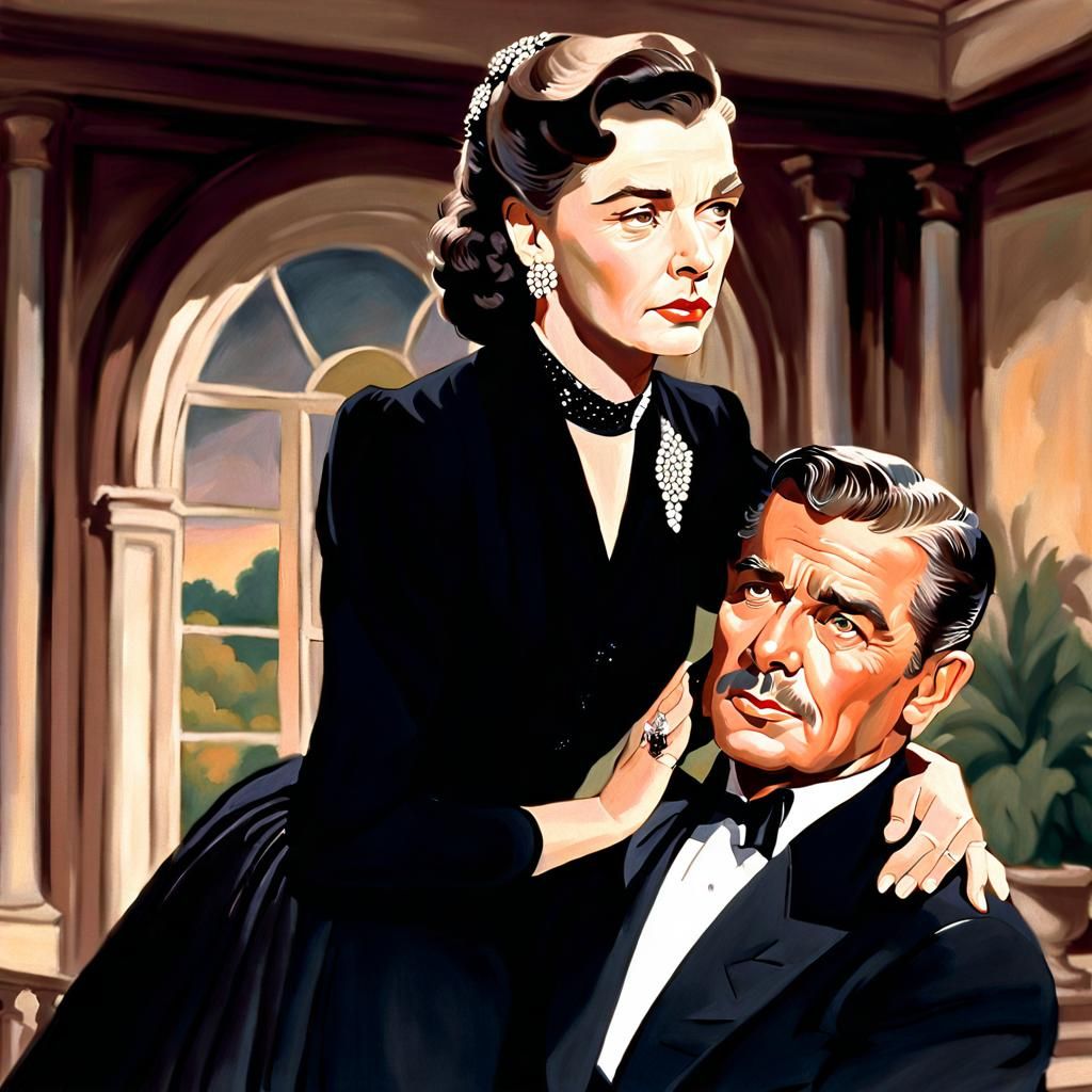 Gone With the Wind: Scarlett and Rhett Portrait