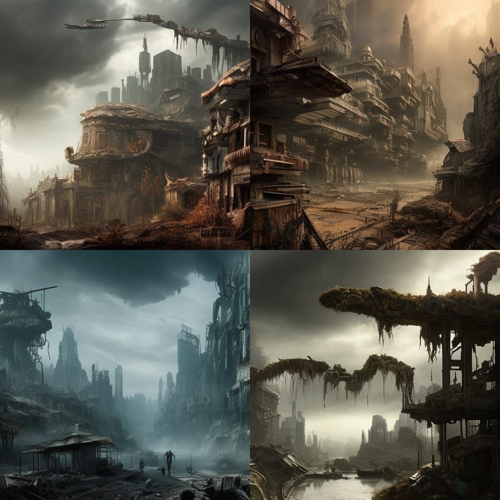 Post-Apocalyptic Wonderland: A Digital Matte Painting