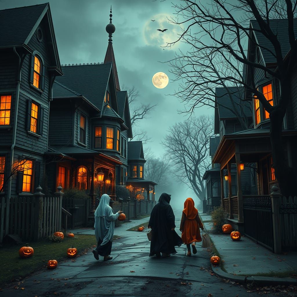Haunted Houses on Trick or Treat Street