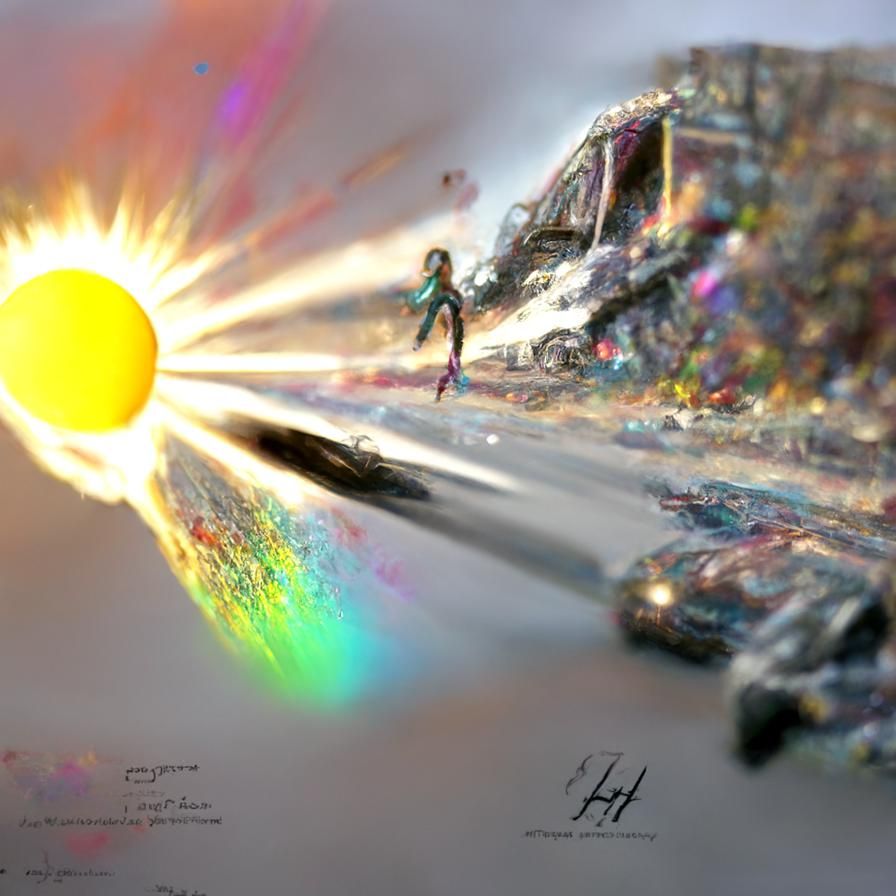 Halley's Comet Sun Crash in Comic Book Style
