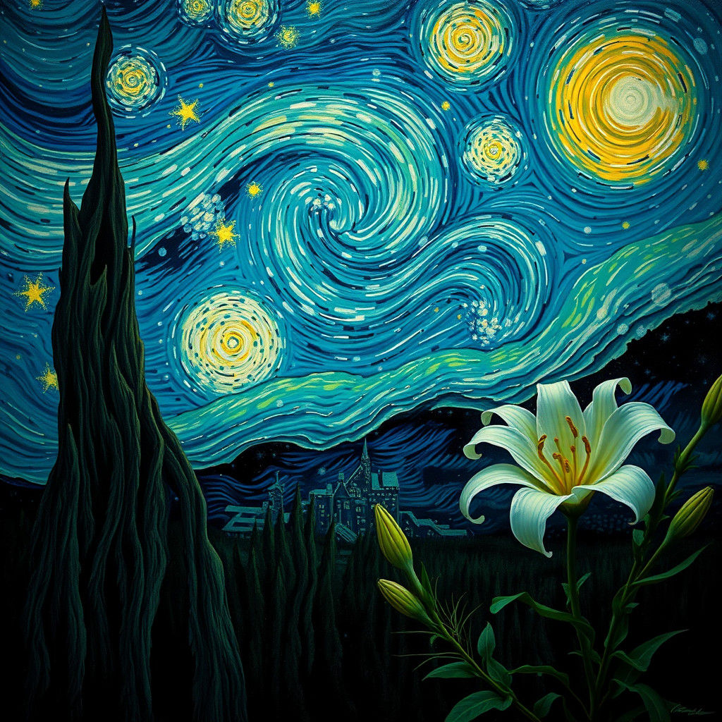 Khao-Sok in Starry Night Style