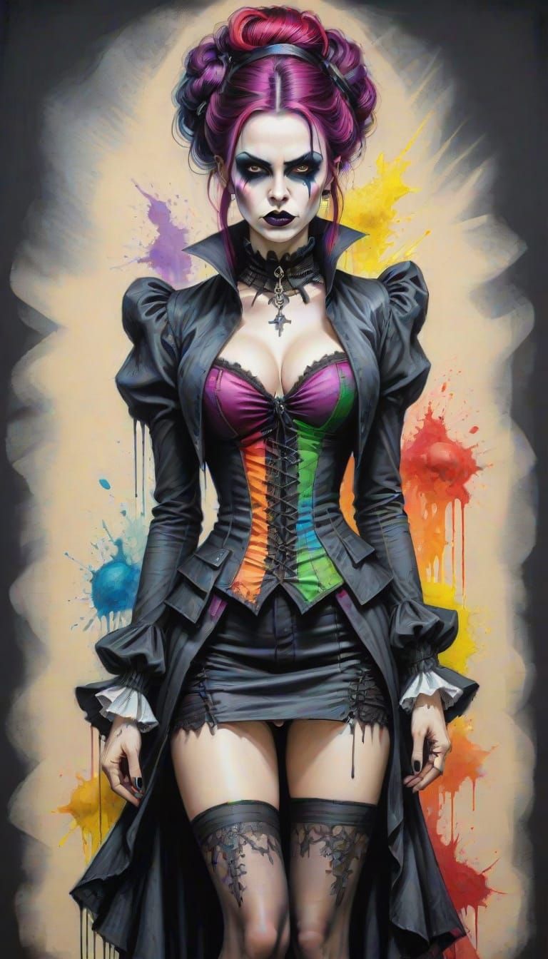 Colorful Gothic Fashion