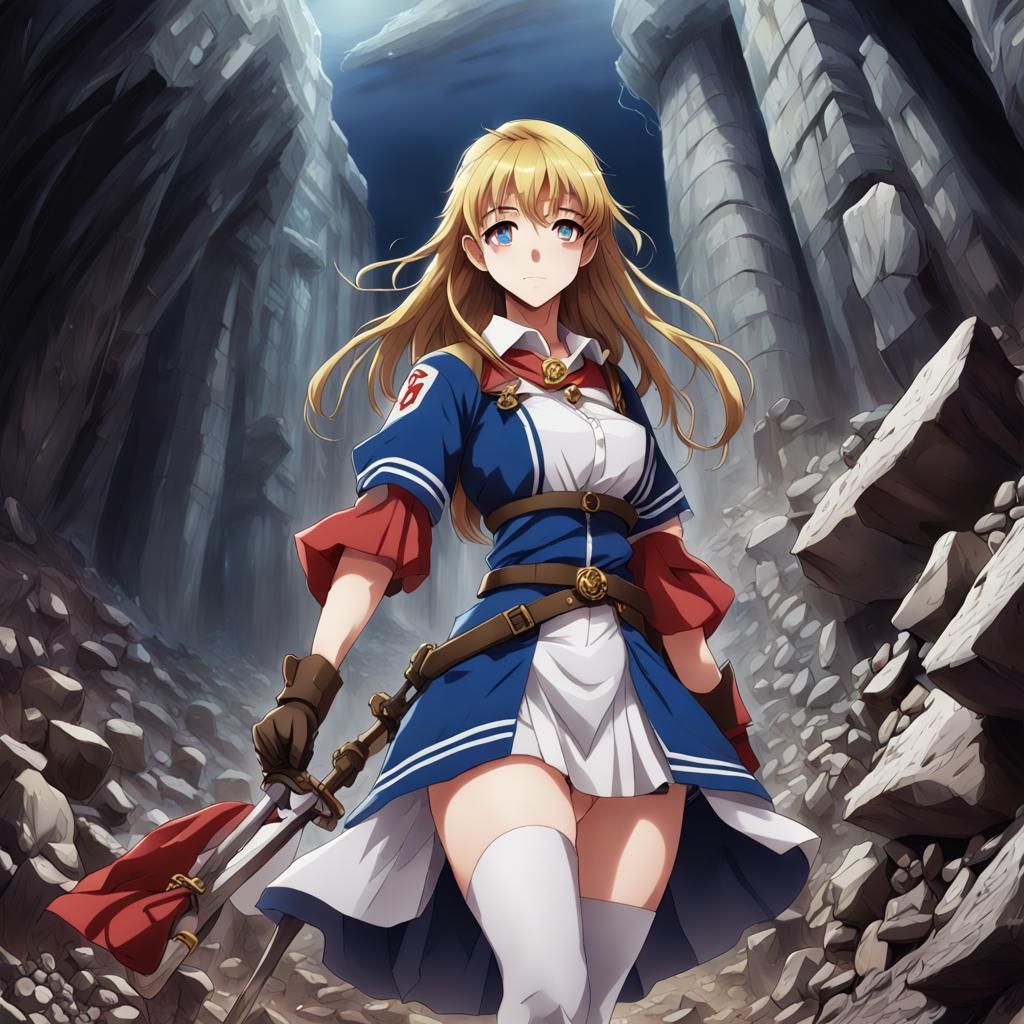 St. Barbara in Anime Style