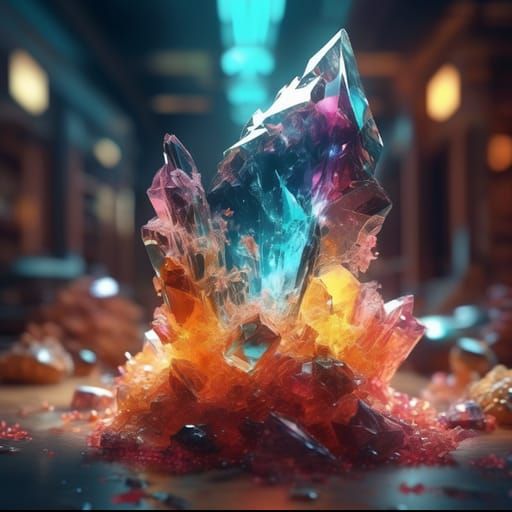 AI Generated Crystal Image