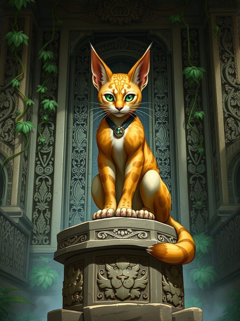 Golden Tabaxi in Ancient Jungle Temple