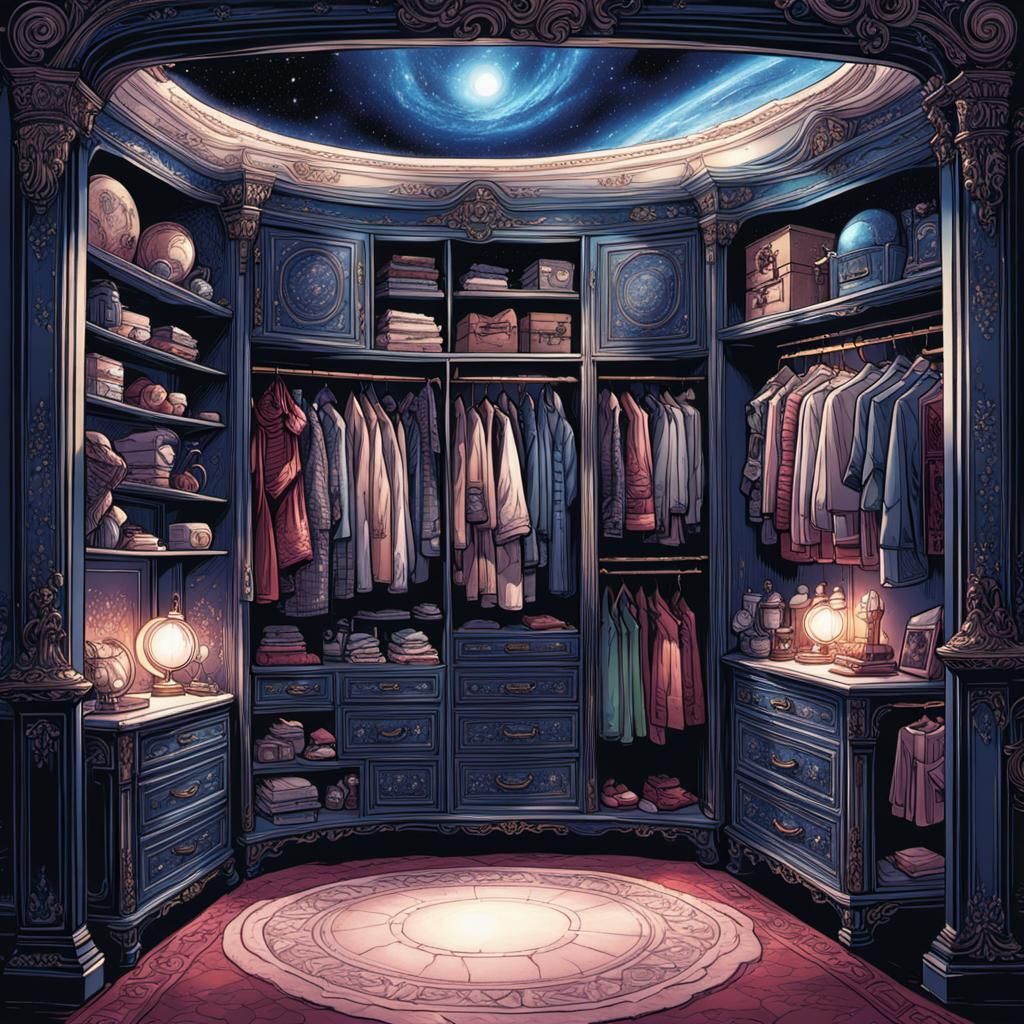 Galaxy Inside a Wardrobe, Comic Book Art