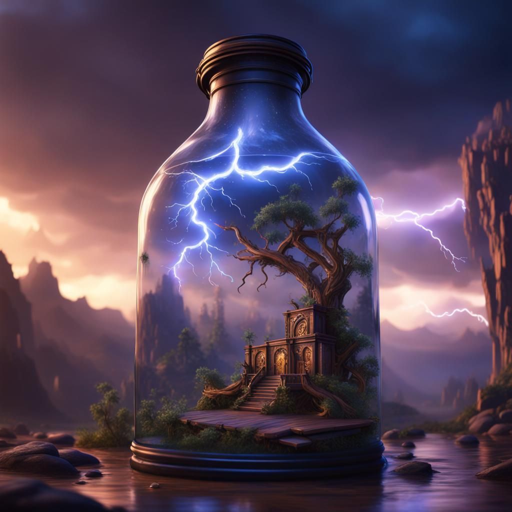 Lightning in a Bottle: Detailed Matte Painting