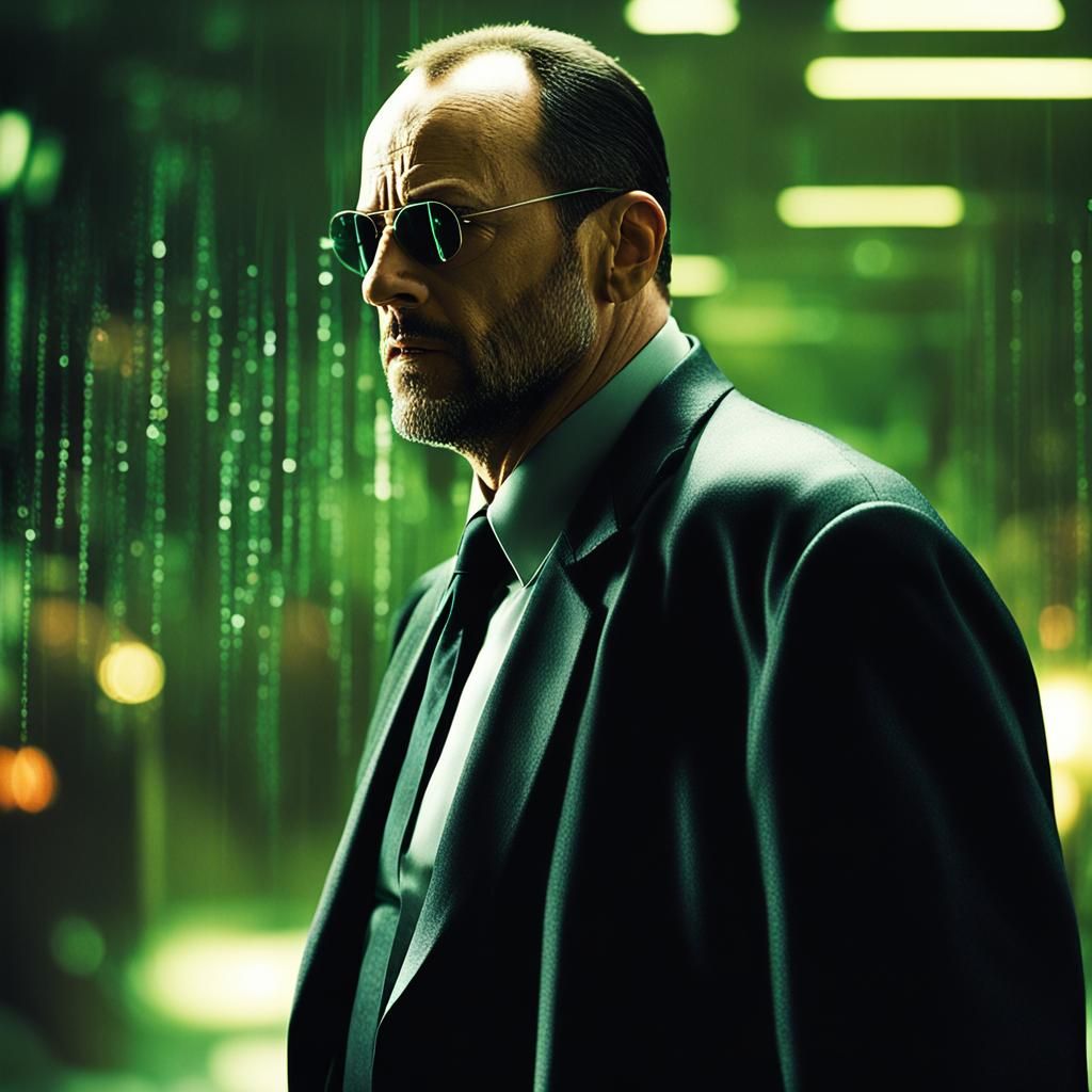 Jean Reno as Agent Smith: Photo-Realistic Rendition