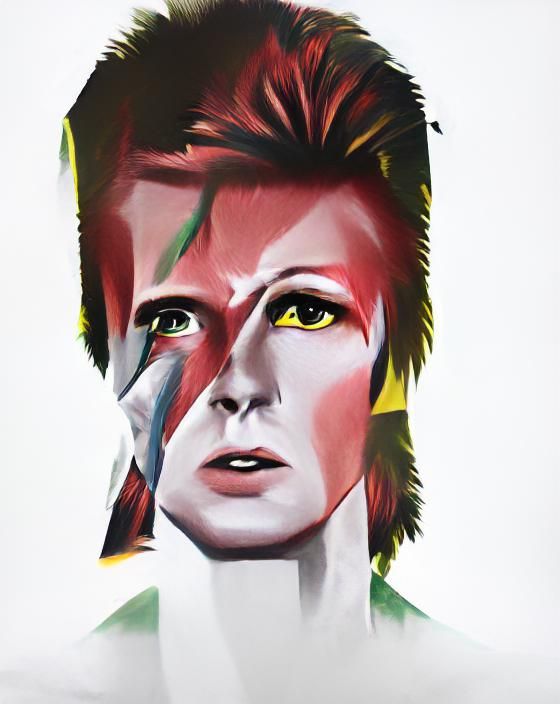 Minimalist Ziggy Stardust Poster Art