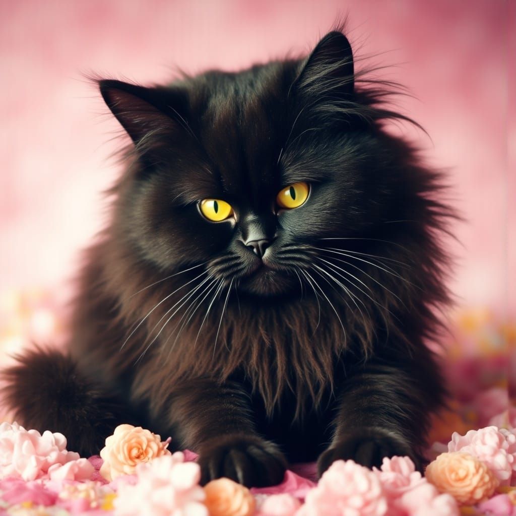 Valentine Kitten in Pop Surrealist Style