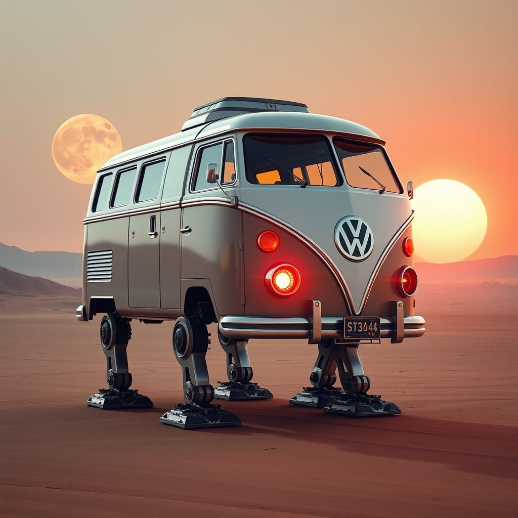 Star Wars Imperial Walker Meets Volkswagen Bus in Futuristic...