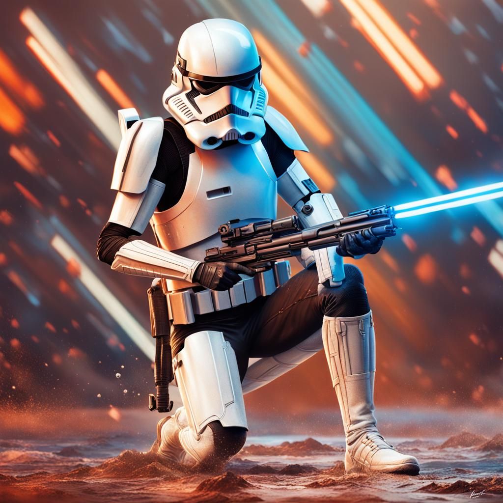 Rey Skywalker in Stormtrooper Armor: Hyperrealistic Concept ...