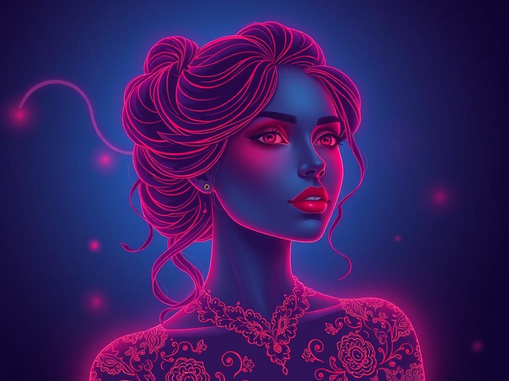 Vibrant Digital Illustration in Jane Jay's Aesthetic