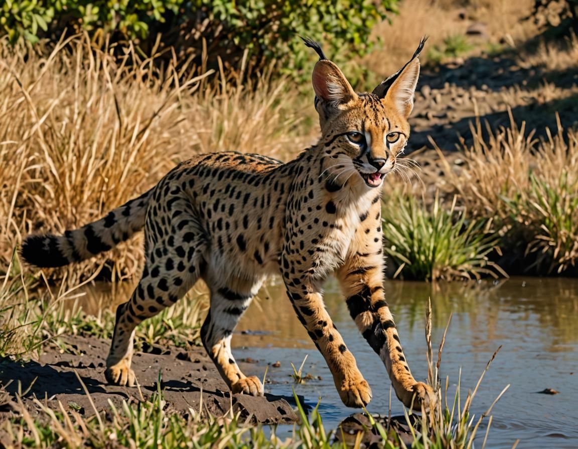 Serval (Leptailurus serval) - 07