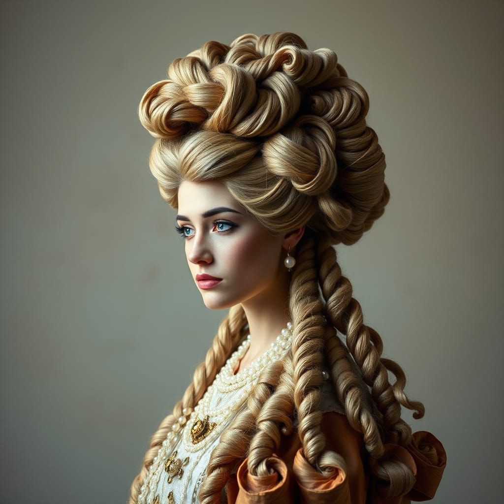 Elegant Baroque-Inspired Hairpiece with Pearls and Gemstones