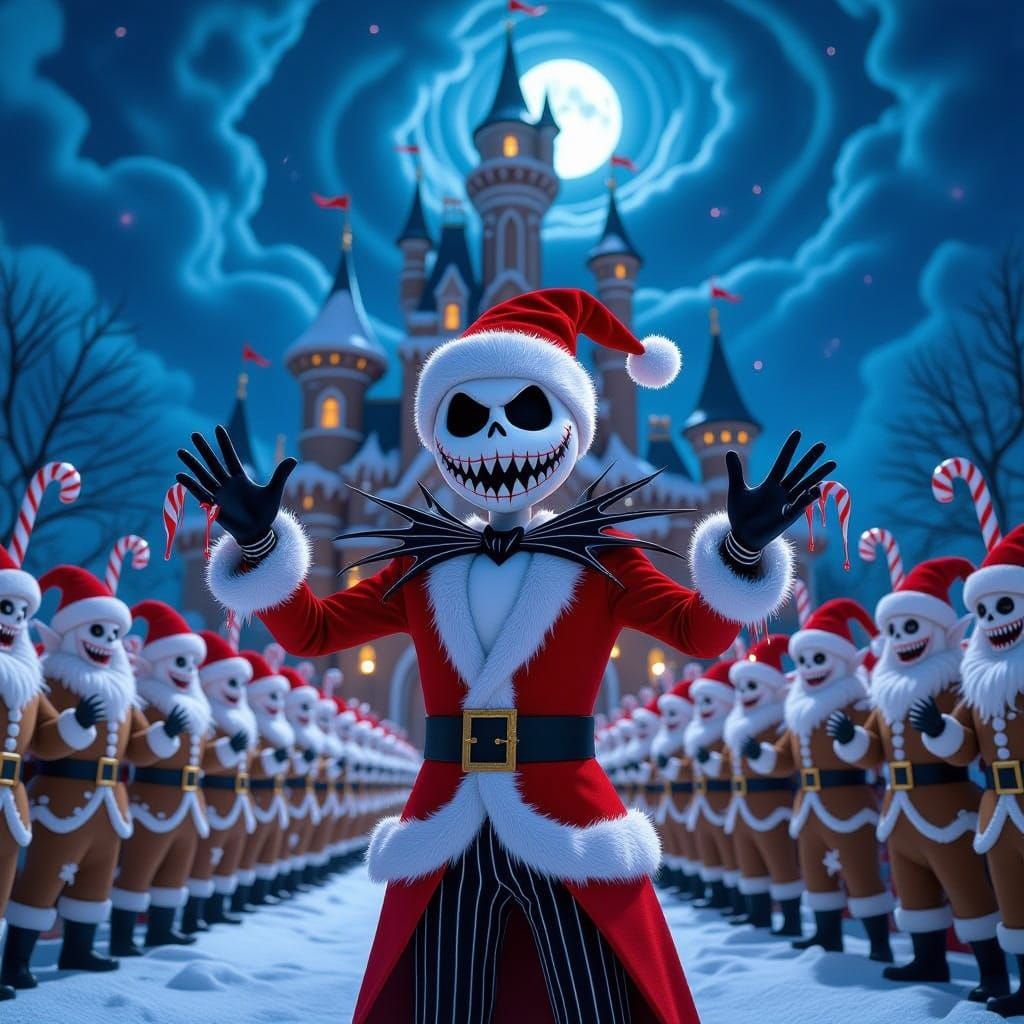 Jack Skellington decides to take over Christmas again—but th...