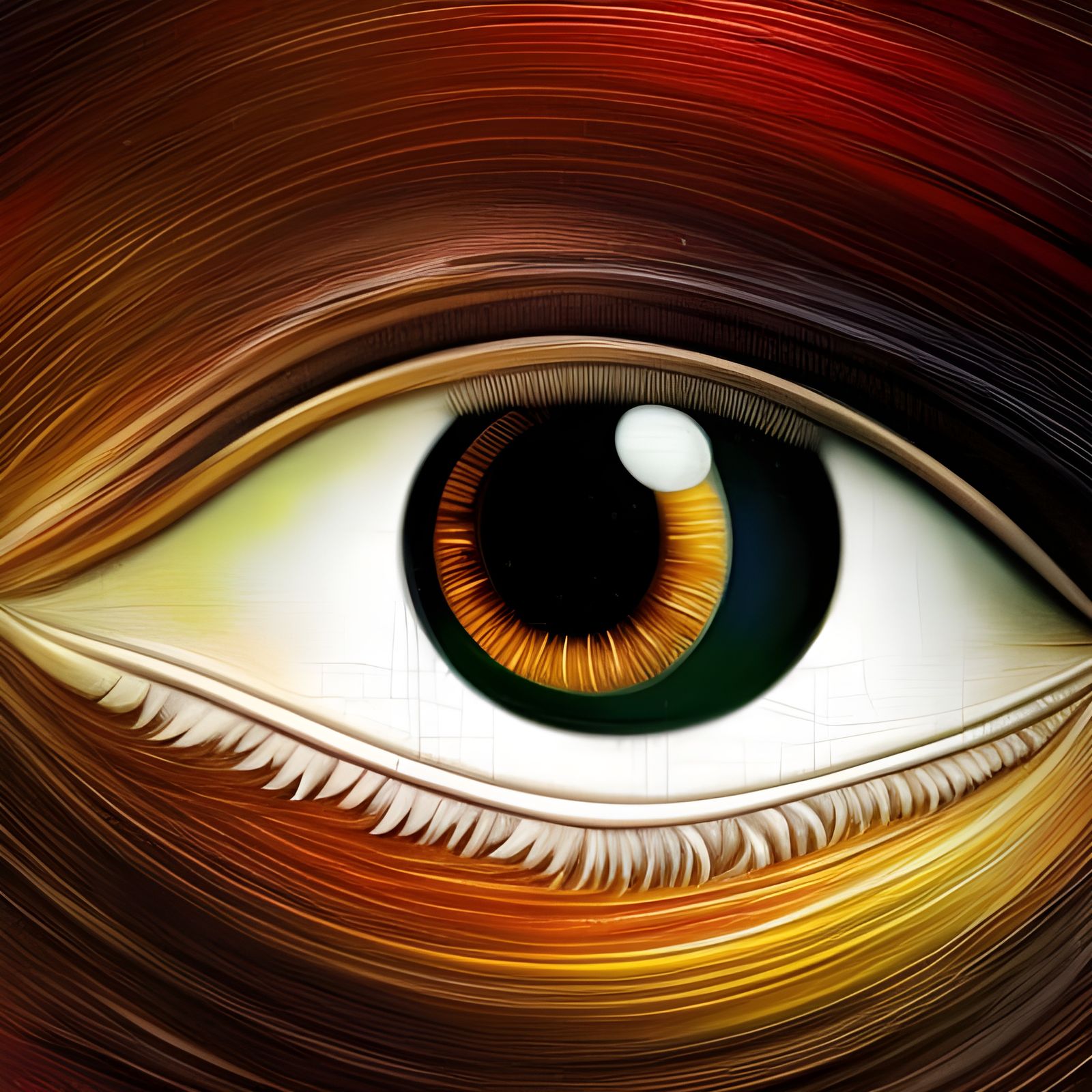 Steampunk Eye: Luminous Macro Photography in Oil Painting St...