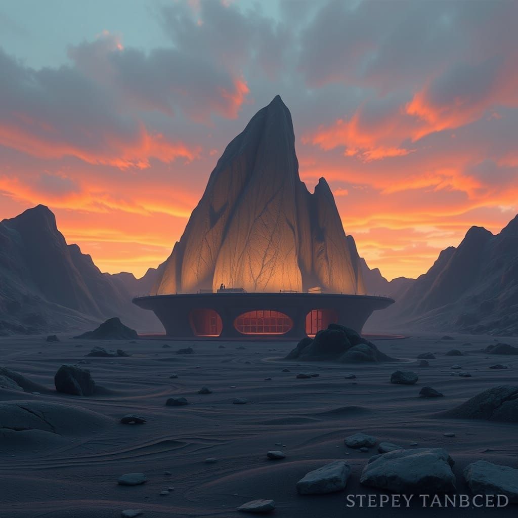 Surreal Underwater World in Matte Painting Style