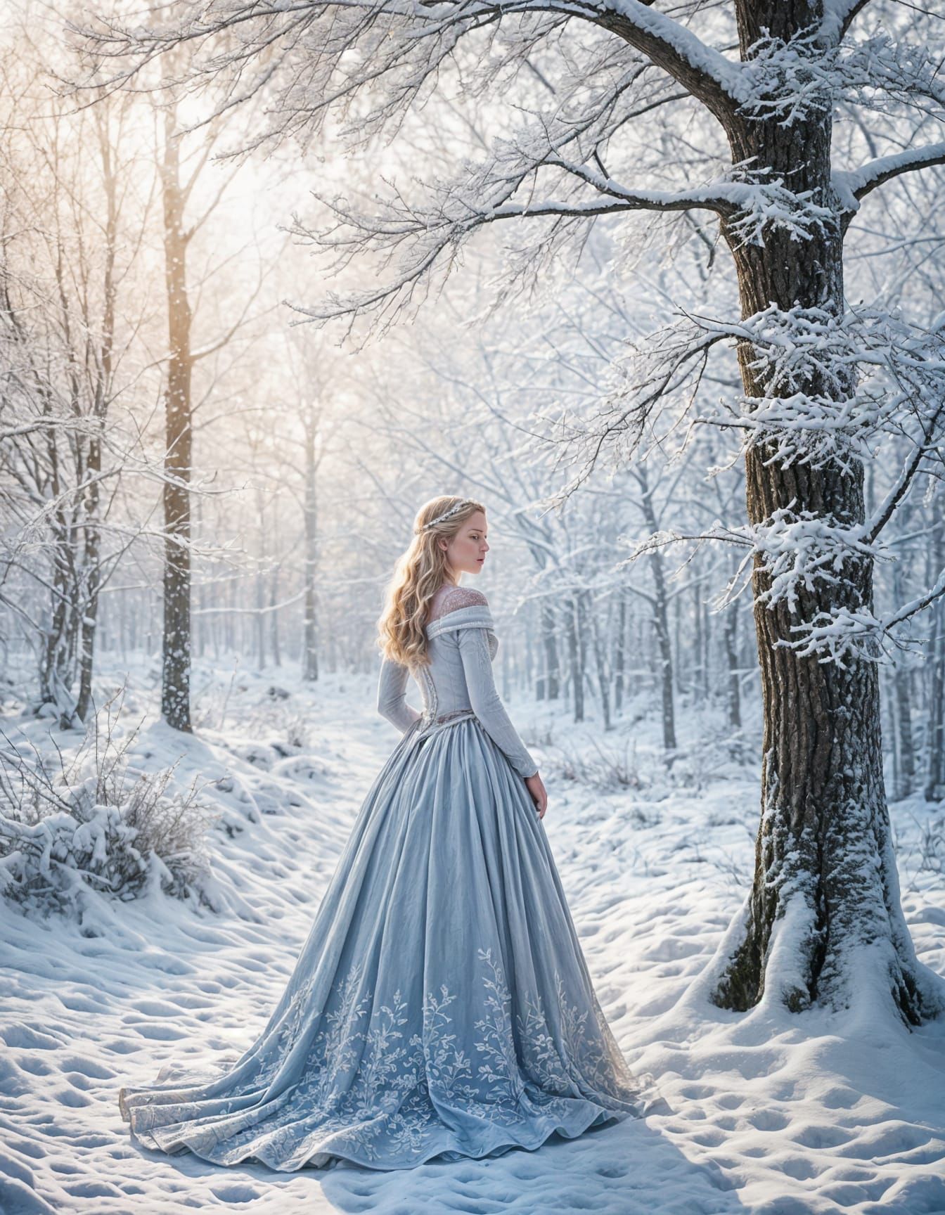 The White Queen in Winter Wonderland