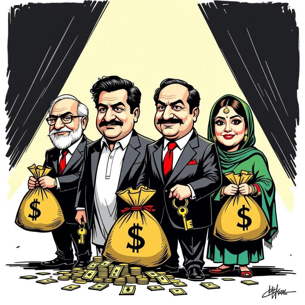 Political Satire: Pakistani Leaders as Caricatures