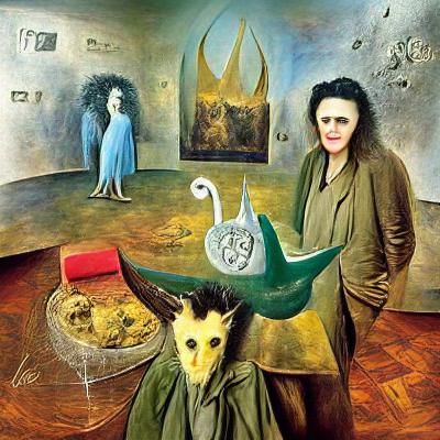 Surreal Portrait in Style of Leonora Carrington
